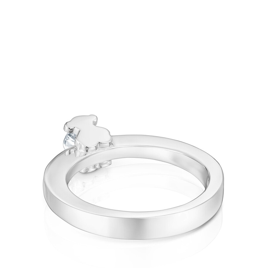 anello solitario in platino con diamante di laboratorio da 025 ct tous sweet diamonds lgd