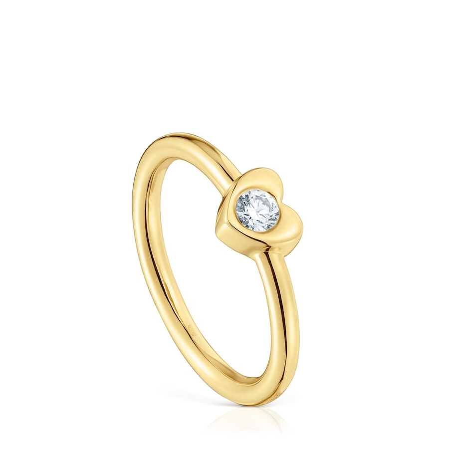 anello in oro con diamante creato in laboratorio tous lili