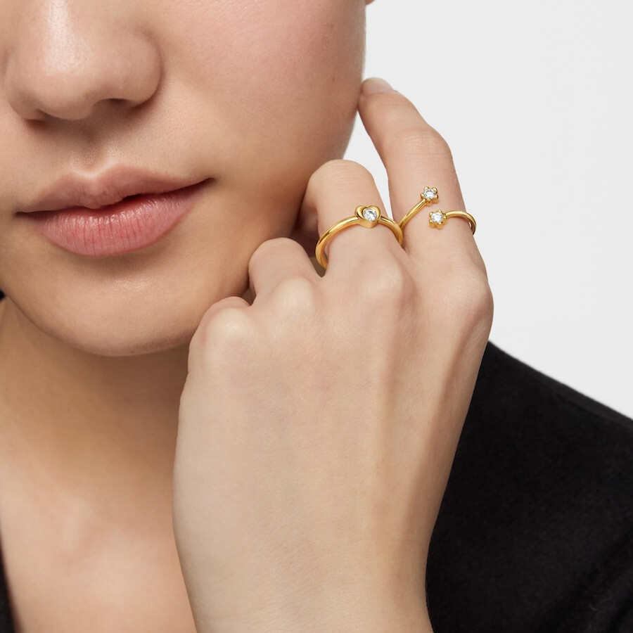 anello in oro con diamante creato in laboratorio tous lili