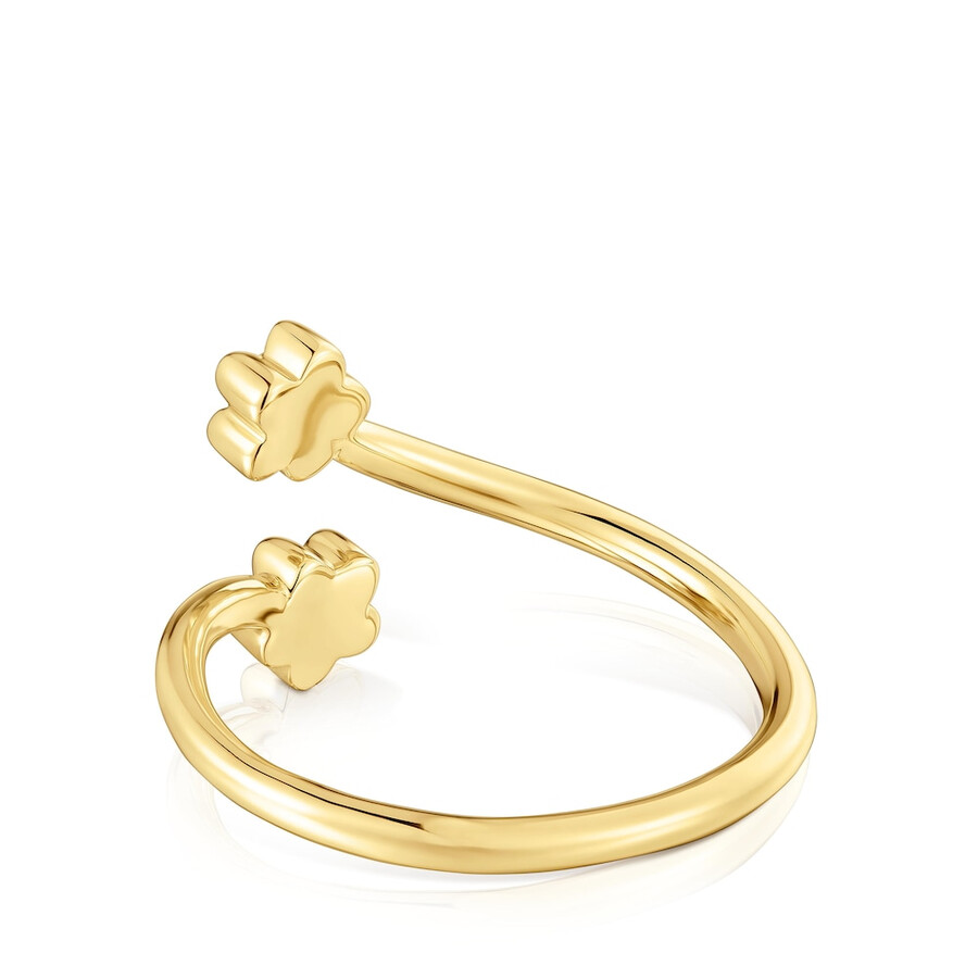 anello aperto in oro con diamanti creati in laboratorio tous lili
