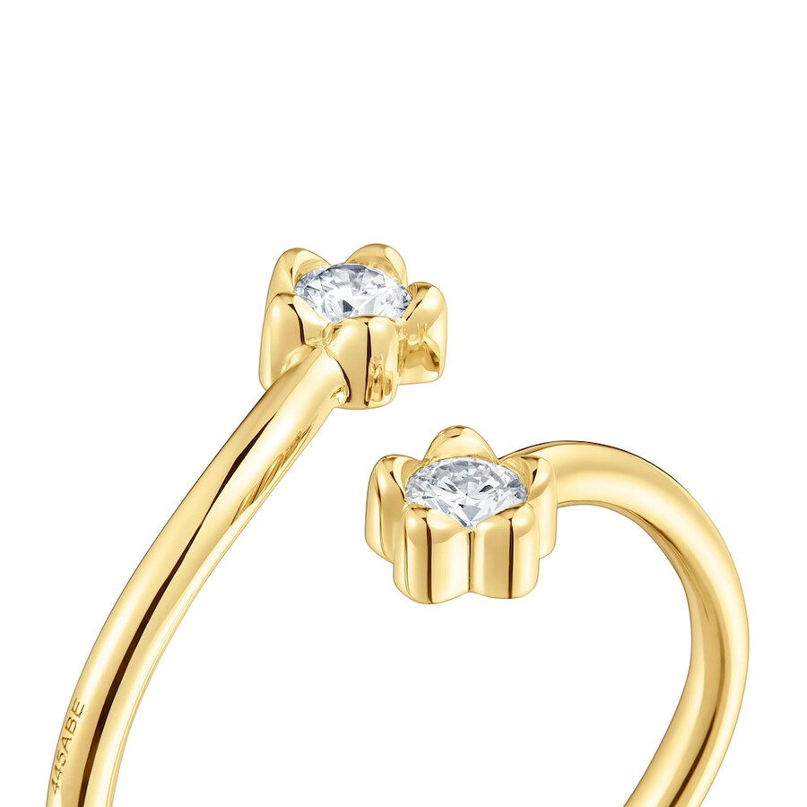 anello aperto in oro con diamanti creati in laboratorio tous lili