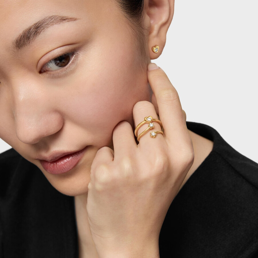 anello aperto in oro con diamanti creati in laboratorio tous lili