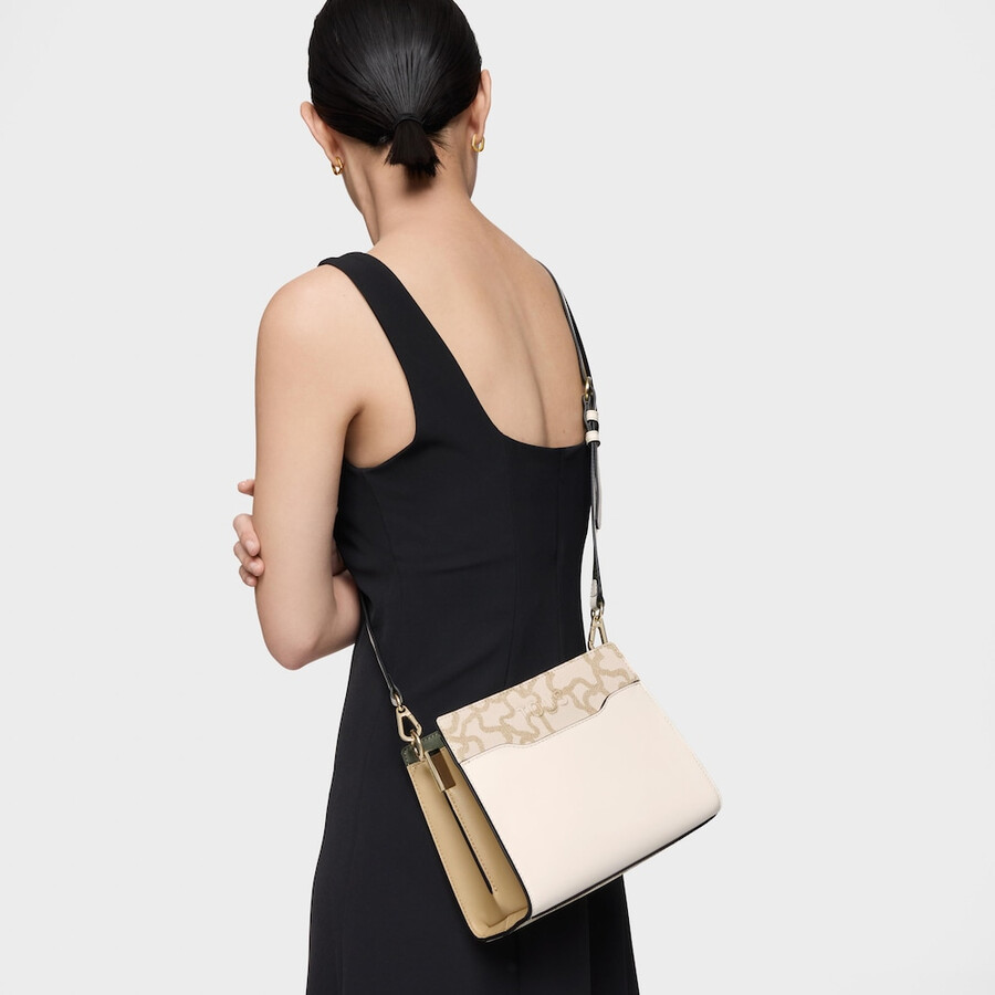 piccola borsa shopping color avorio kaos icon