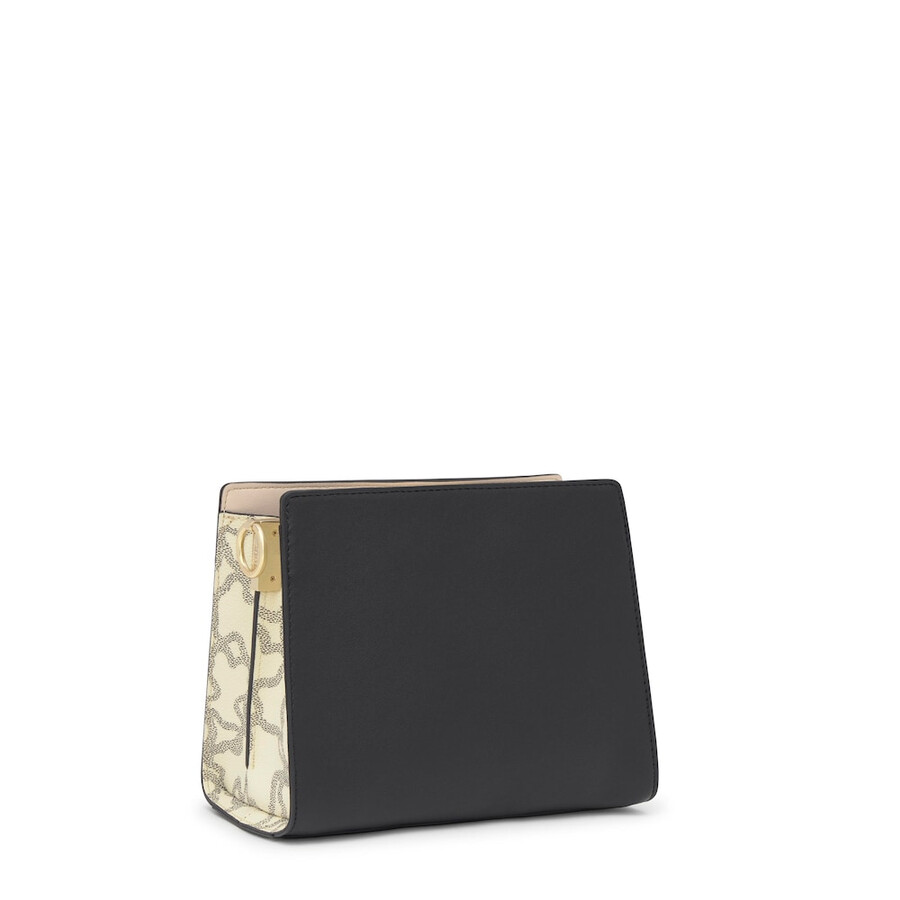 piccola borsa shopping nera kaos icon