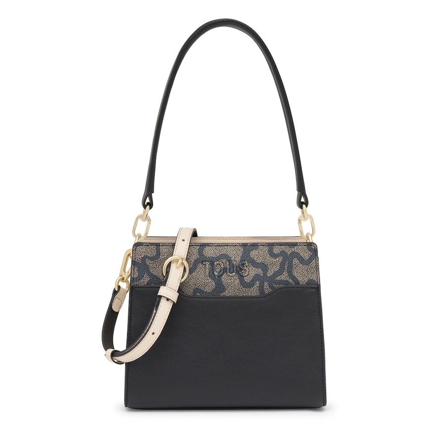 piccola borsa shopping nera kaos icon