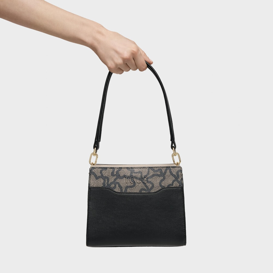 piccola borsa shopping nera kaos icon