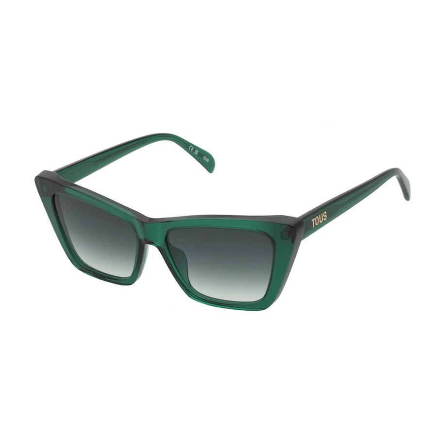 occhiali da sole verdi con logo tous color block