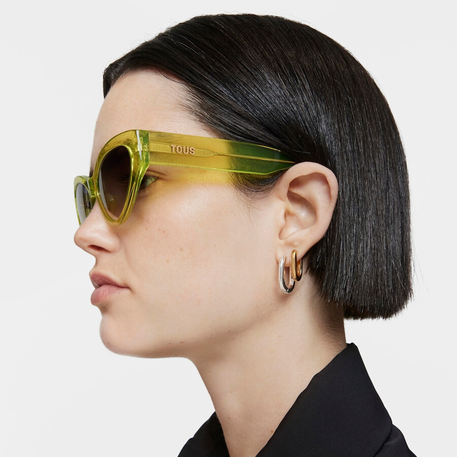 occhiali da sole gialli tous cat eye