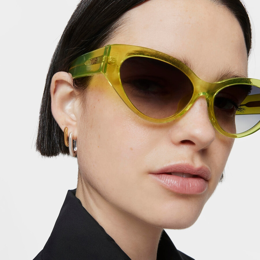 occhiali da sole gialli tous cat eye