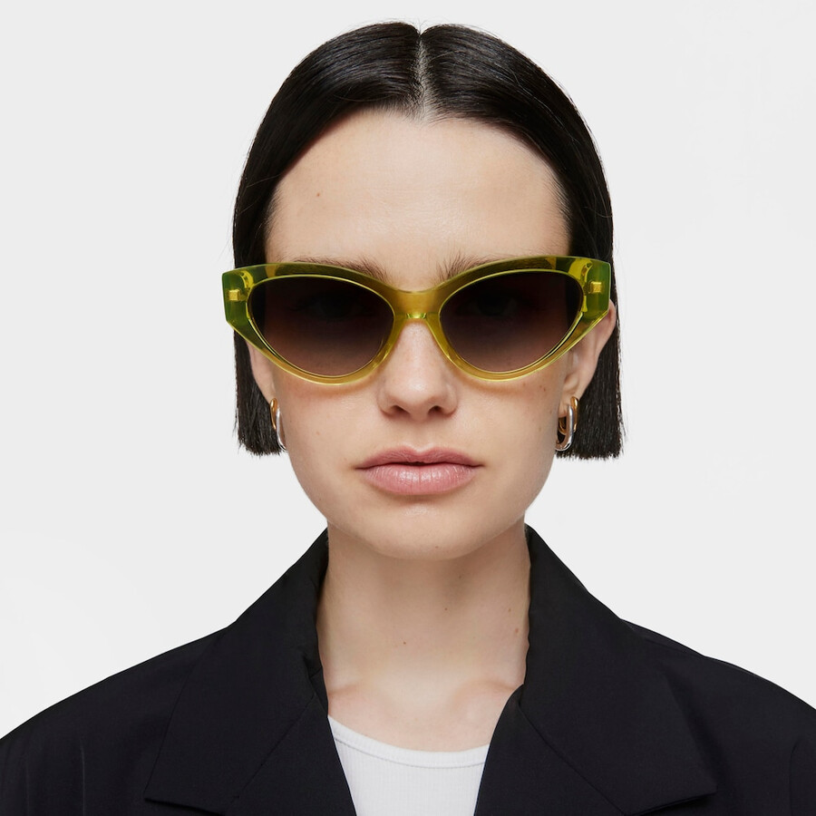 occhiali da sole gialli tous cat eye