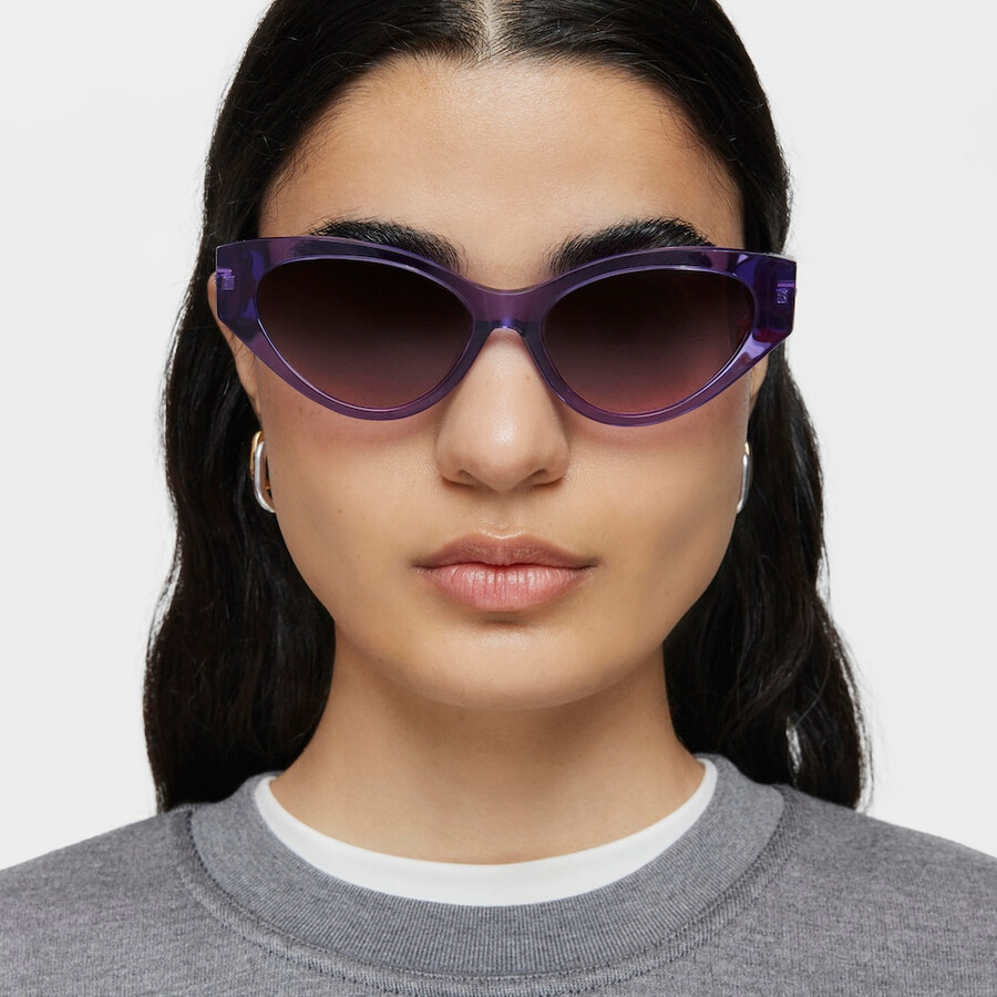 occhiali da sole color lilla tous cat eye