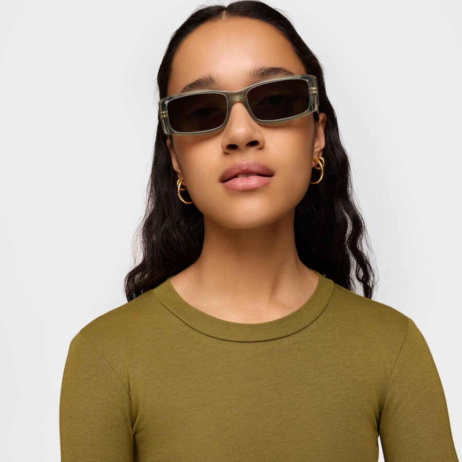 occhiali da sole grigi tous square slim
