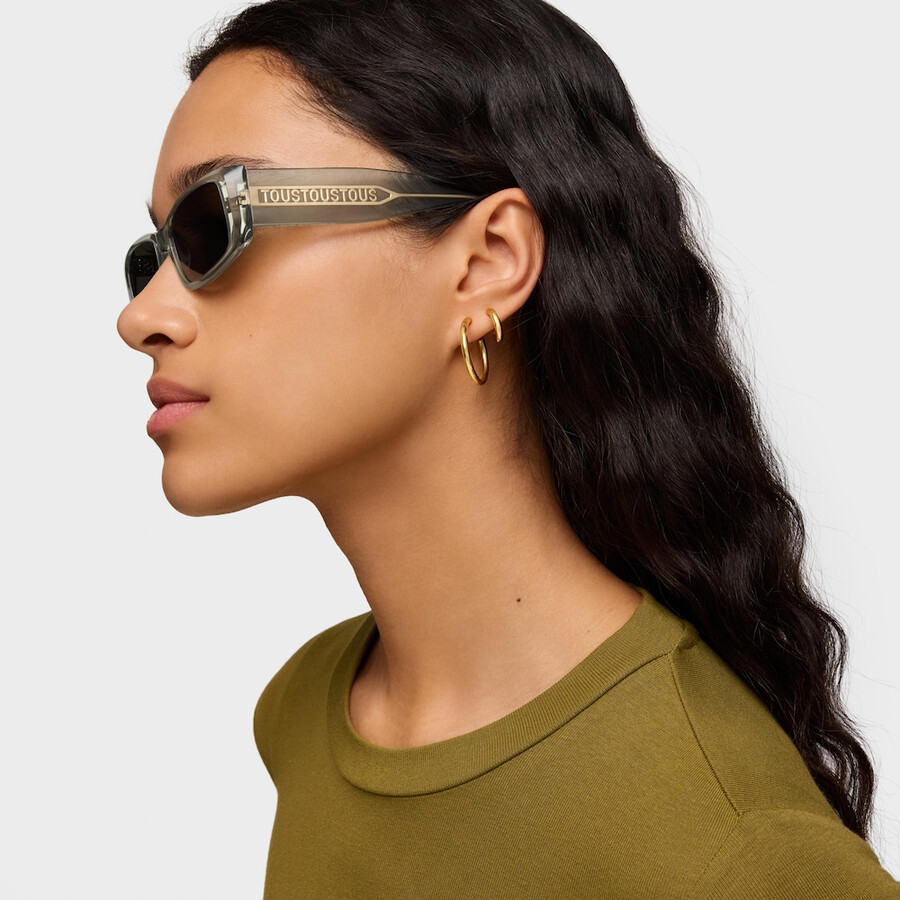 occhiali da sole grigi tous square slim