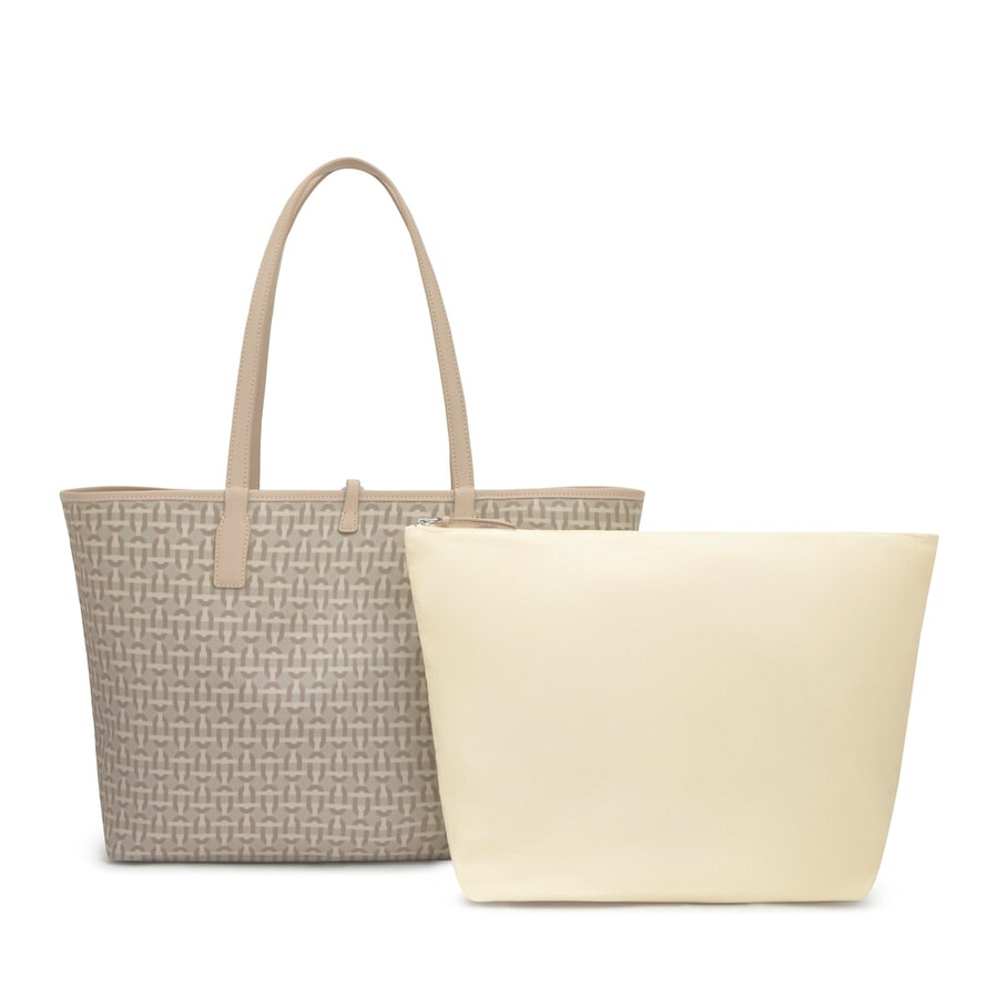 grande borsa tote reversibile color sabbia tous double way manifesto