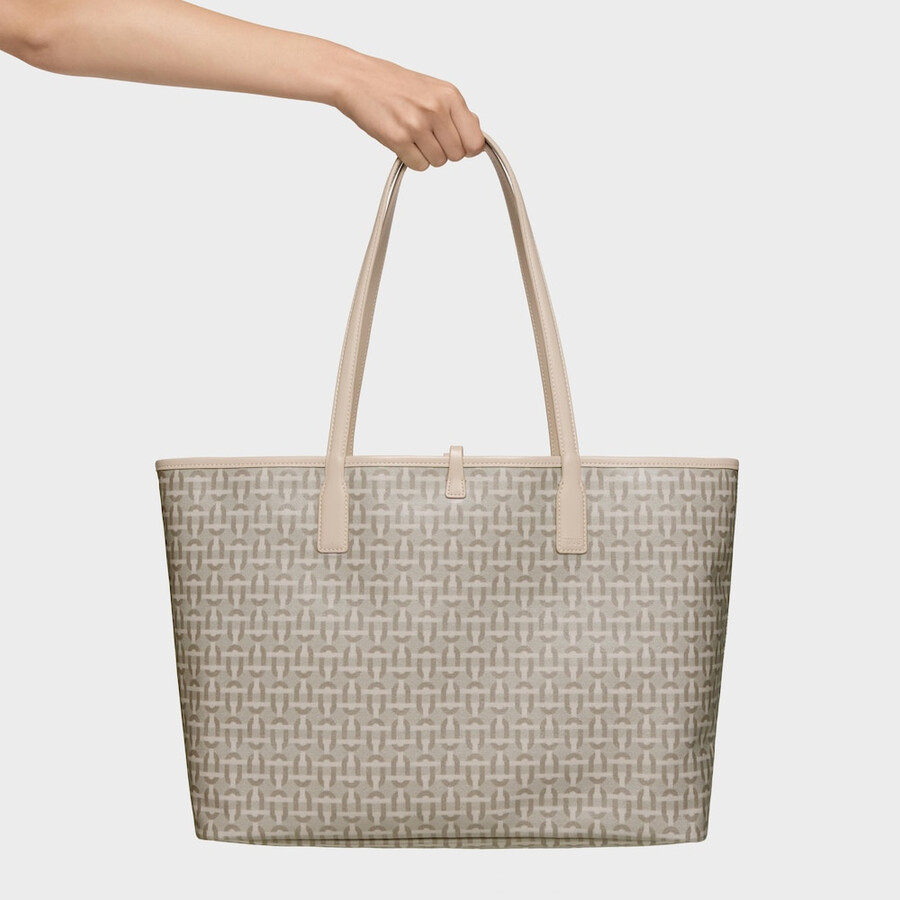 grande borsa tote reversibile color sabbia tous double way manifesto