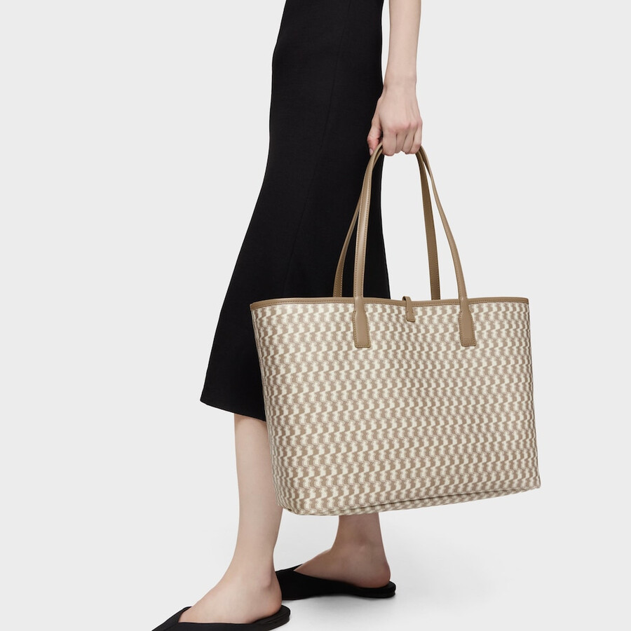 borsa tote reversibile grande beige tous double way bear