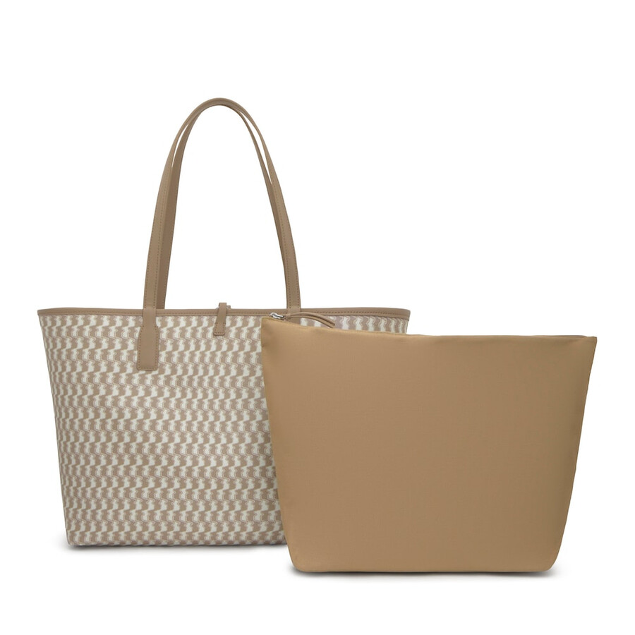 borsa tote reversibile grande beige tous double way bear
