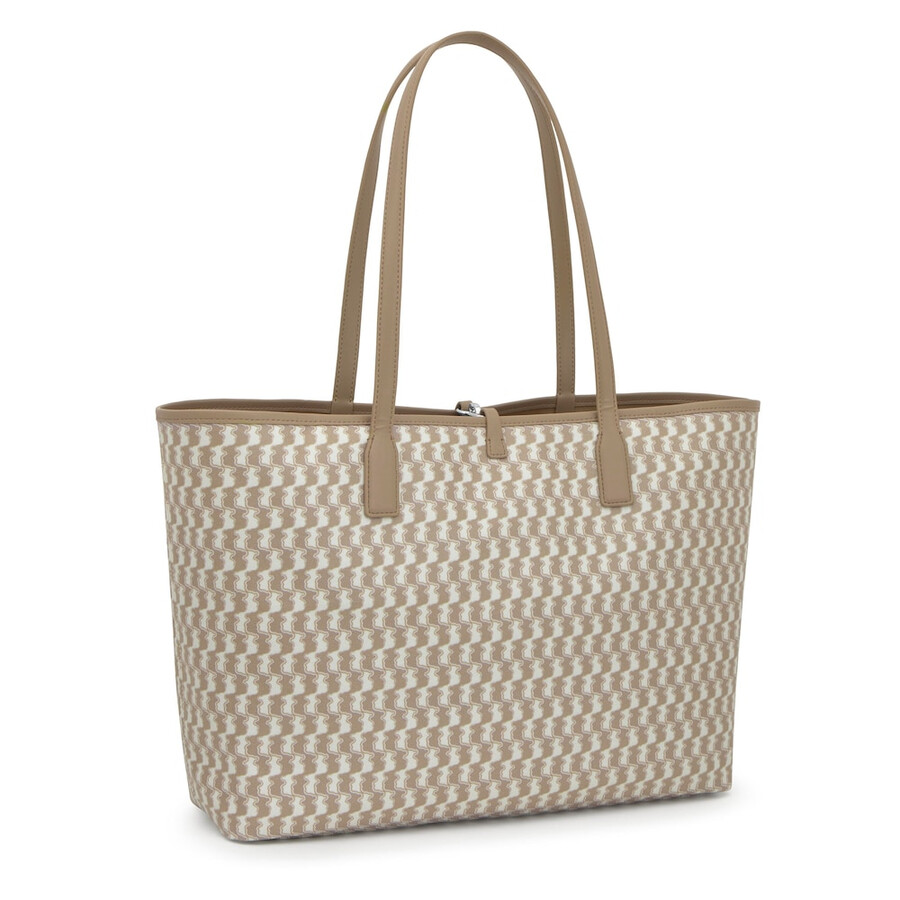 borsa tote reversibile grande beige tous double way bear