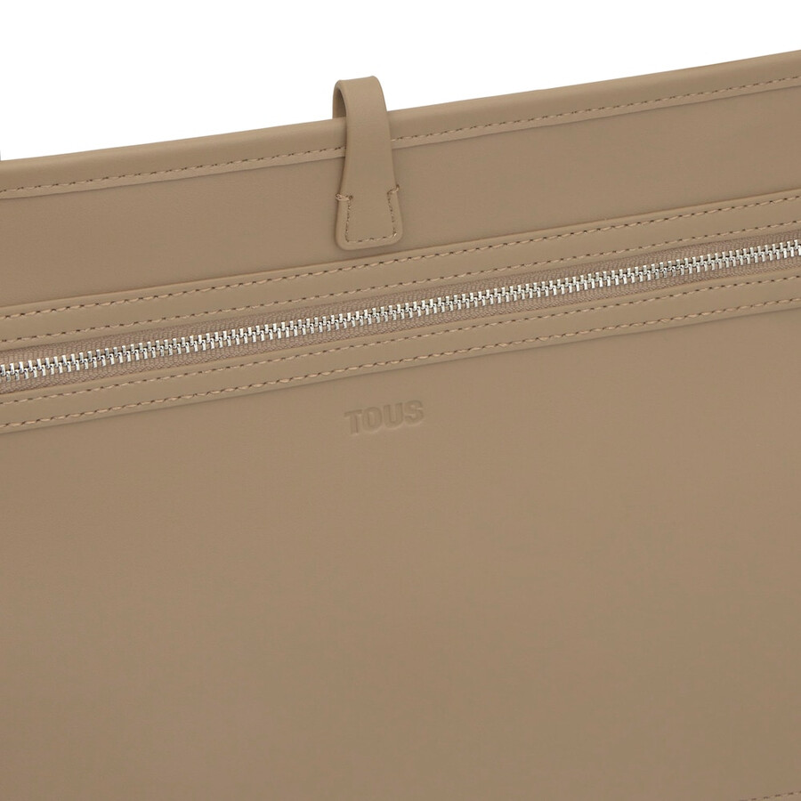 borsa tote reversibile grande beige tous double way bear
