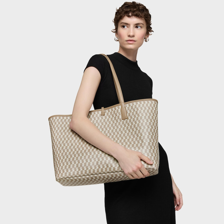 borsa tote reversibile grande beige tous double way bear