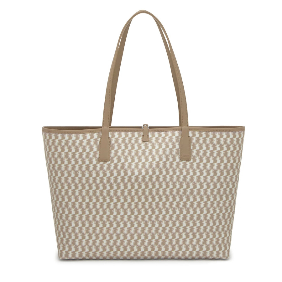 borsa tote reversibile grande beige tous double way bear