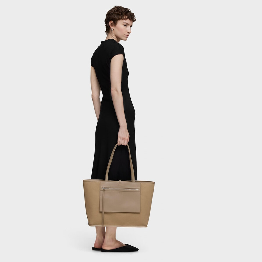 borsa tote reversibile grande beige tous double way bear