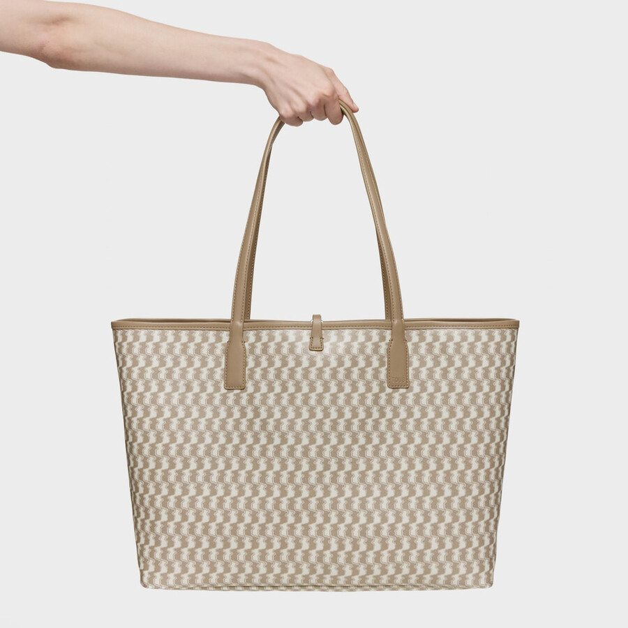 borsa tote reversibile grande beige tous double way bear