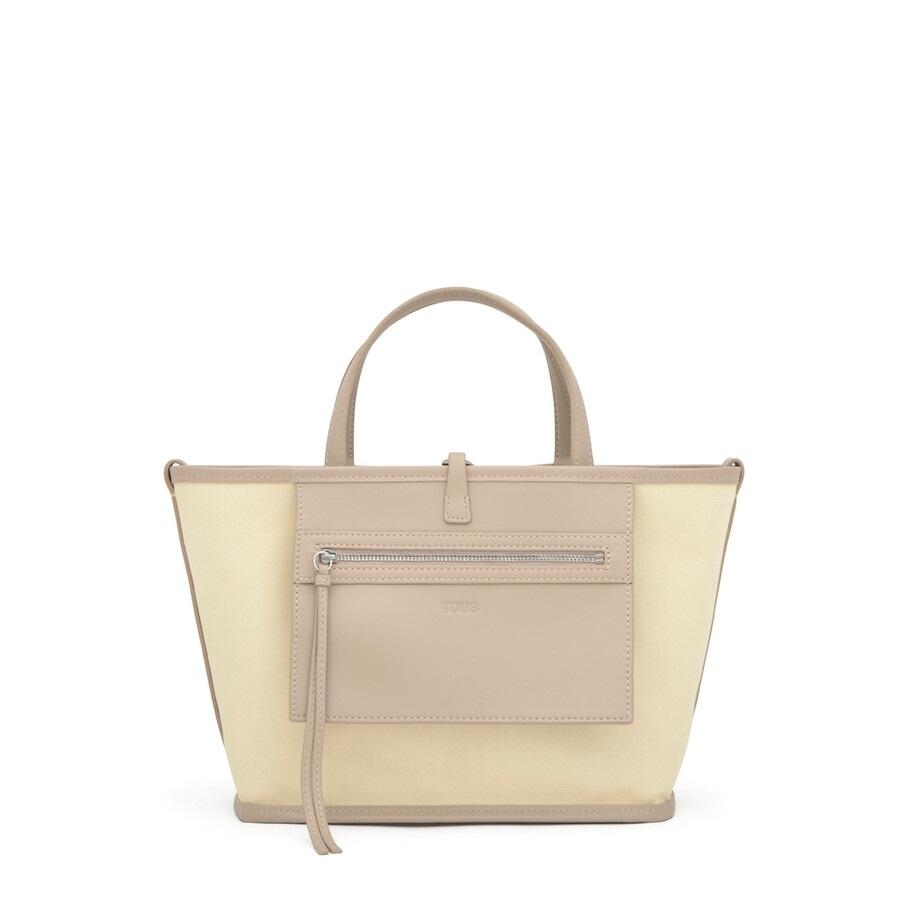 borsa tote reversibile media color sabbia tous double way manifesto