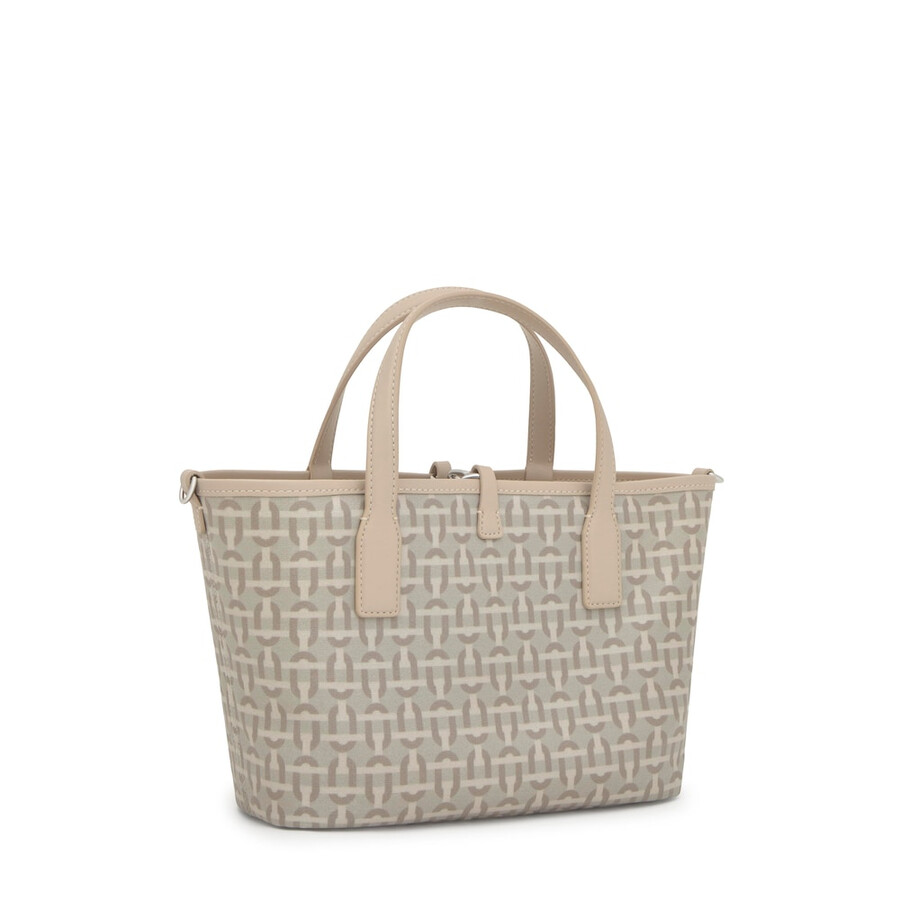 borsa tote reversibile media color sabbia tous double way manifesto