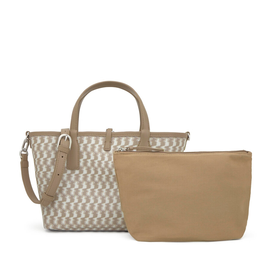 borsa tote reversibile beige media tous double way bear
