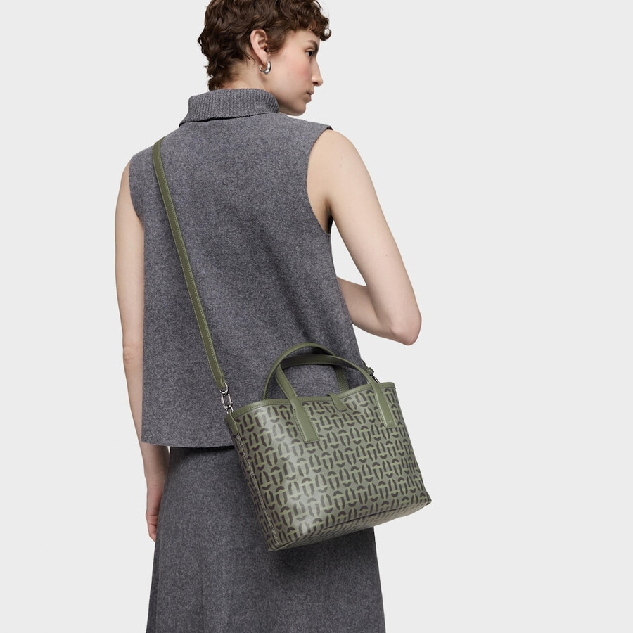 borsa tote reversibile media color kaki tous double way manifesto