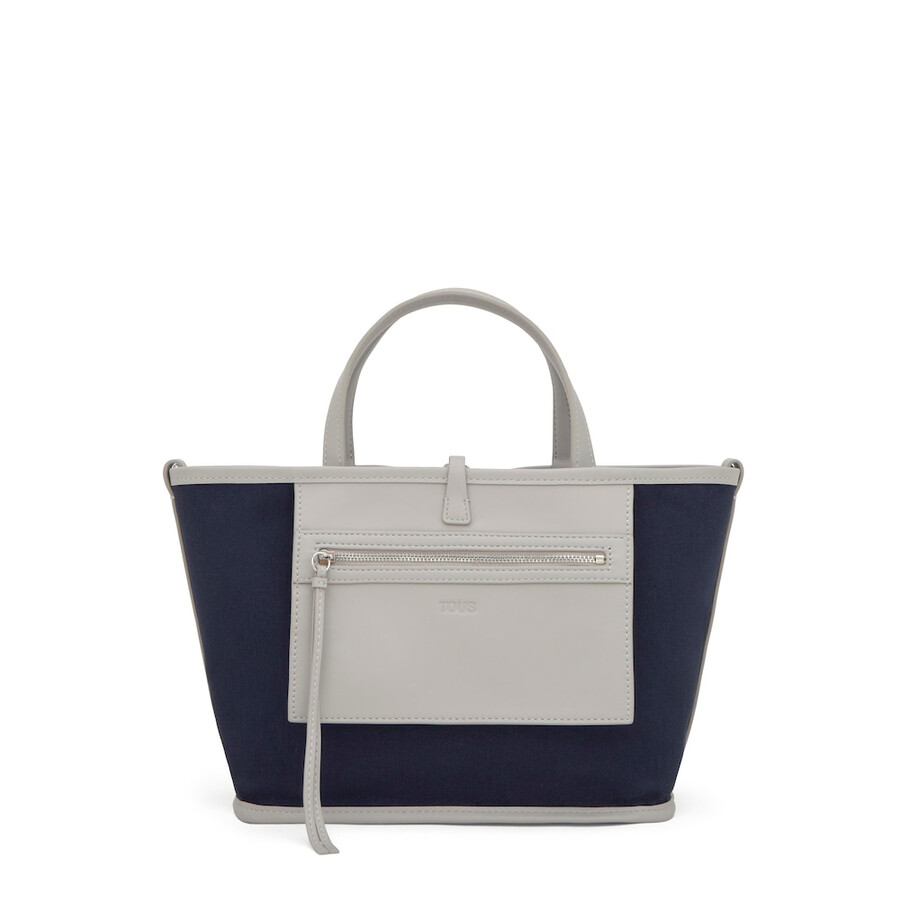 borsa tote reversibile media color tortora tous double way bear