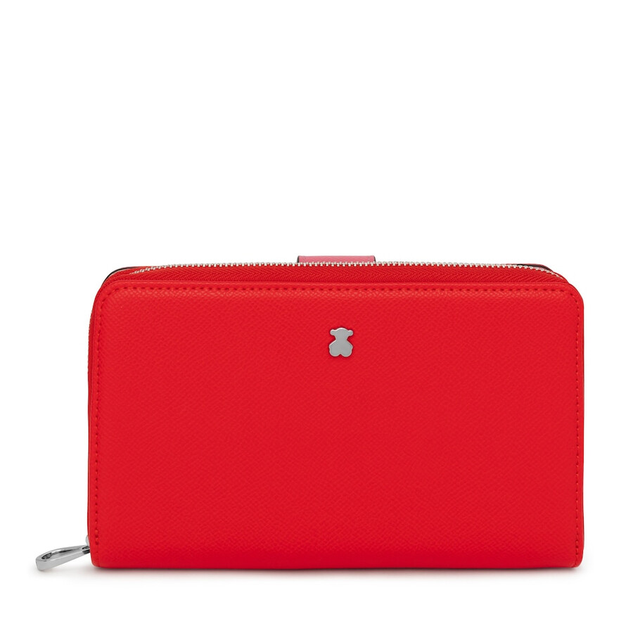 portafoglio new dubai saffiano rosso medio