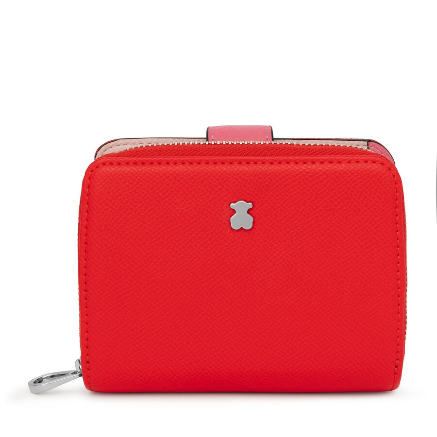 portafoglio piccolo rosso new dubai saffiano