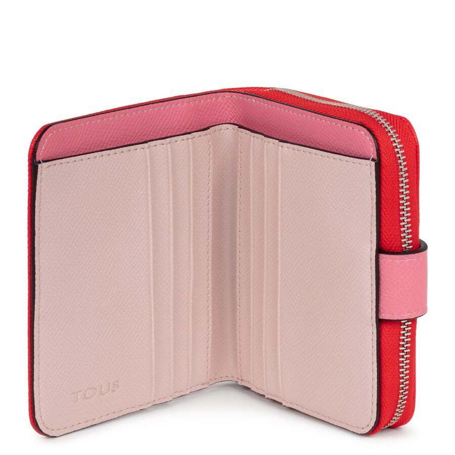 portafoglio piccolo rosso new dubai saffiano