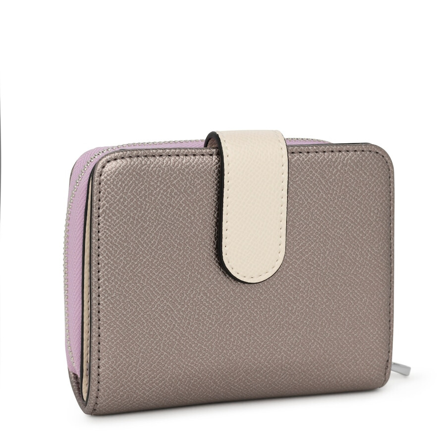 portafoglio piccolo new dubai saffiano color argento