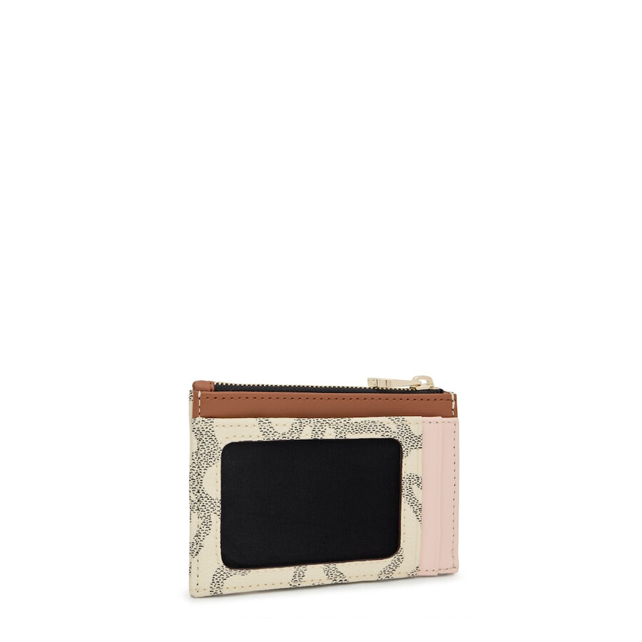 portacarte beige kaos icon portamonete