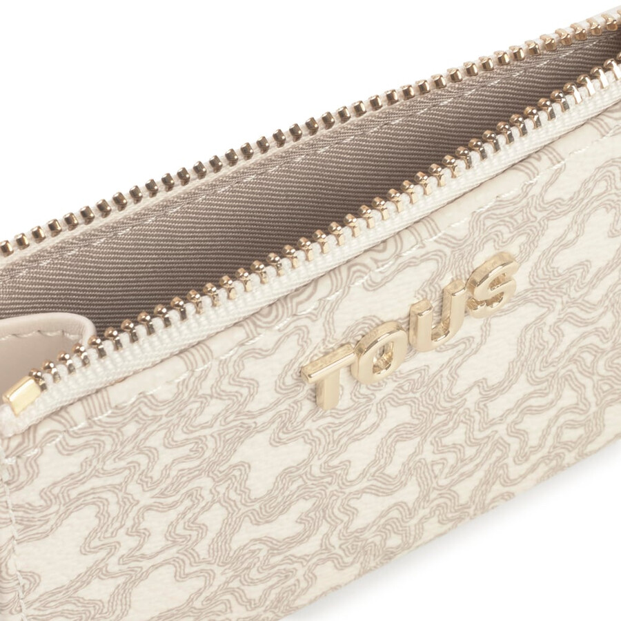 portamonete-portacarte beige kaos mini lines