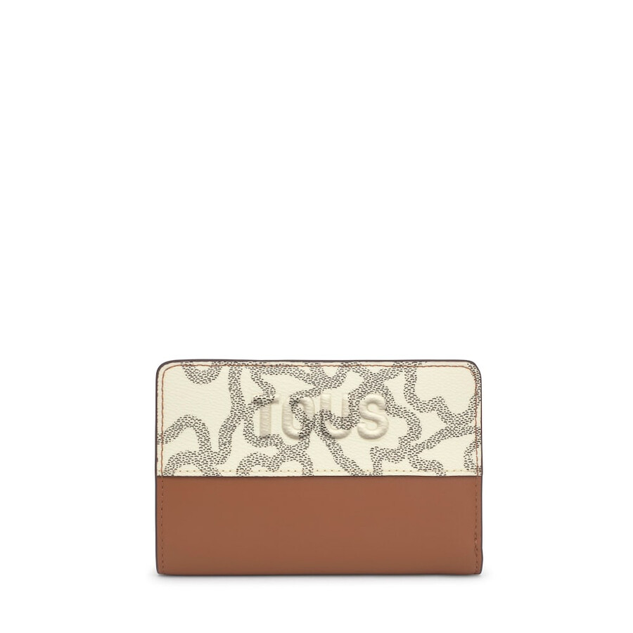 portafoglio kaos icon cammello e beige