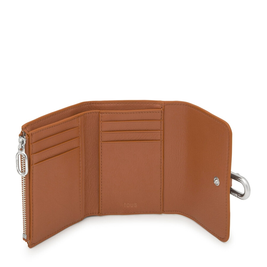portafoglio porta carte color cammello tous hold