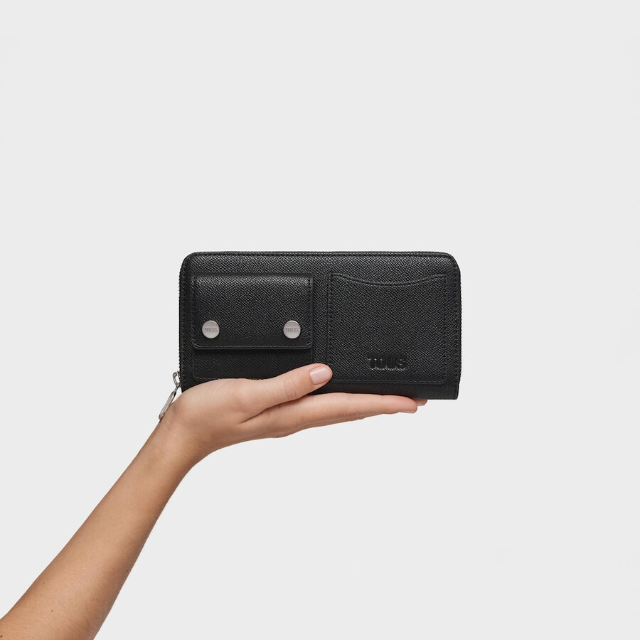 portafoglio nero medio tous audree pockets