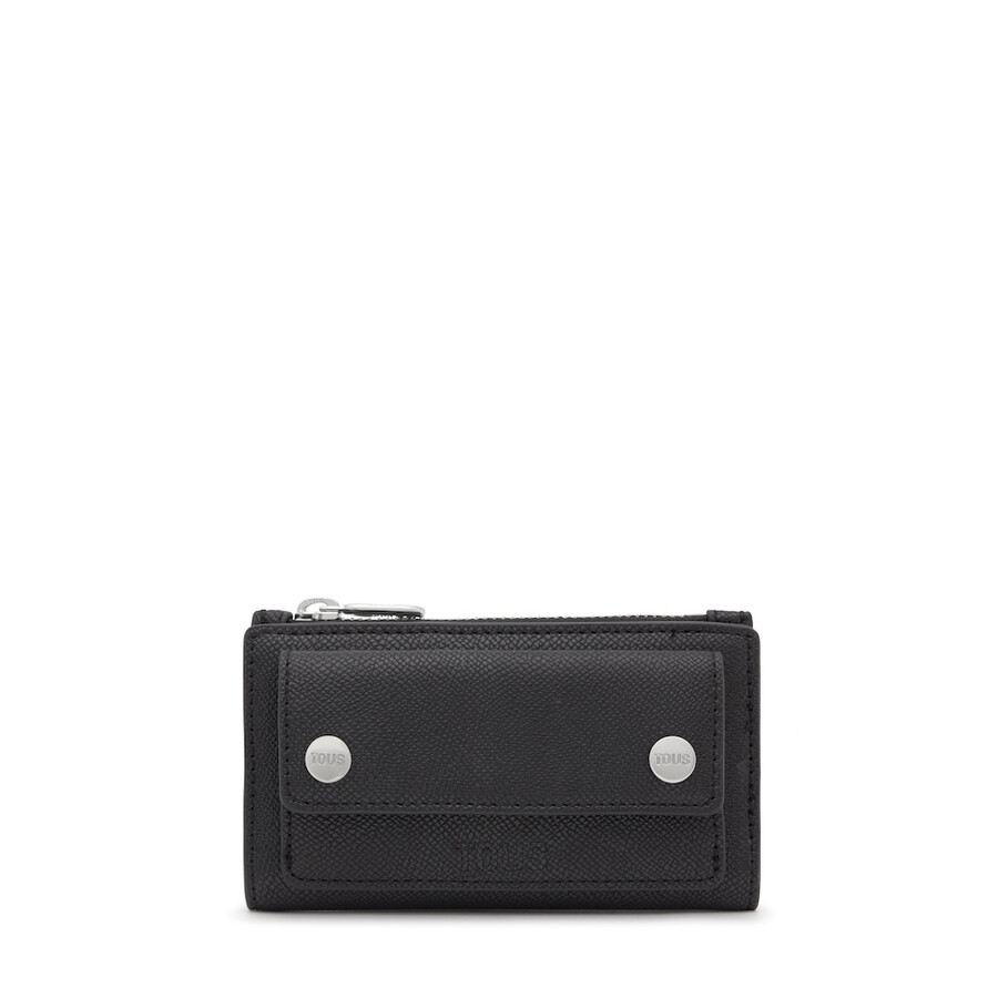 portafoglio piccolo nero con tasche tous audree