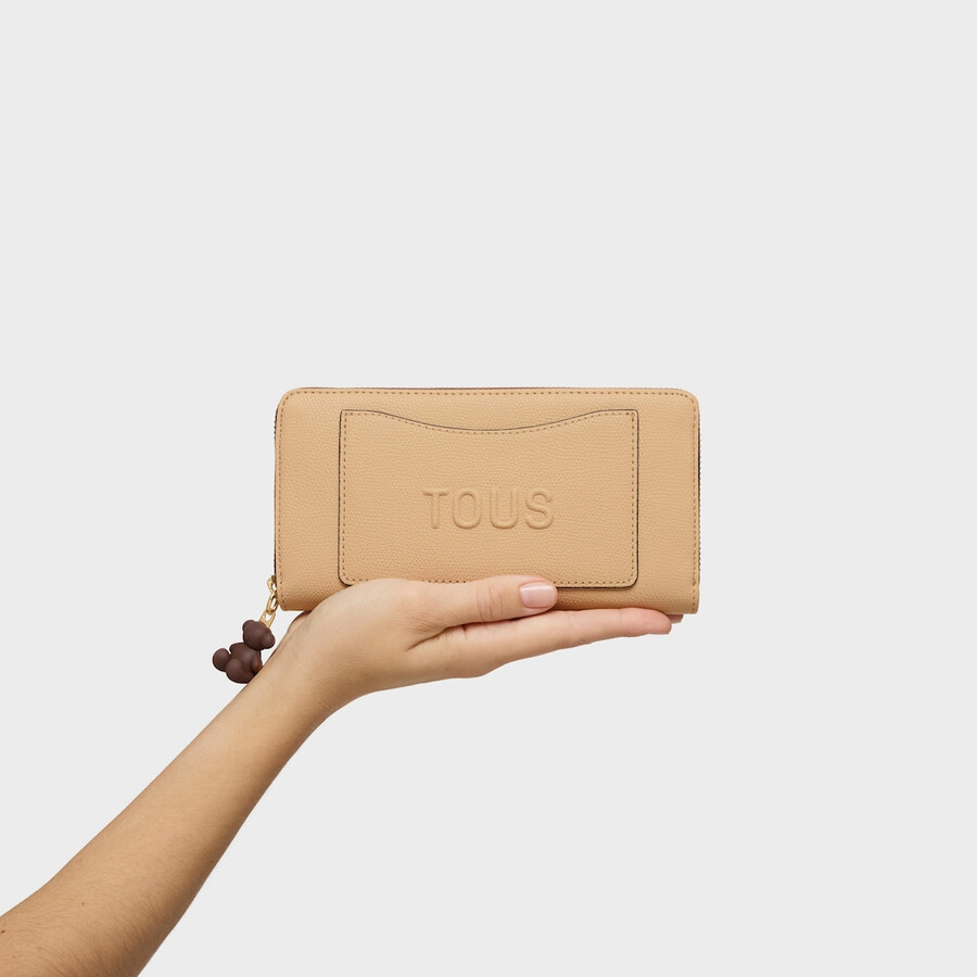 portafoglio beige tous back to basics