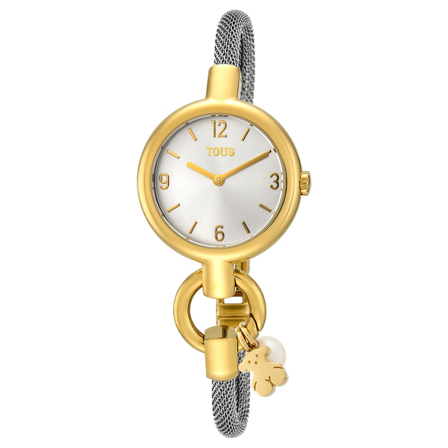 orologio hold charms in acciaio ip color oro con cinturino in acciaio