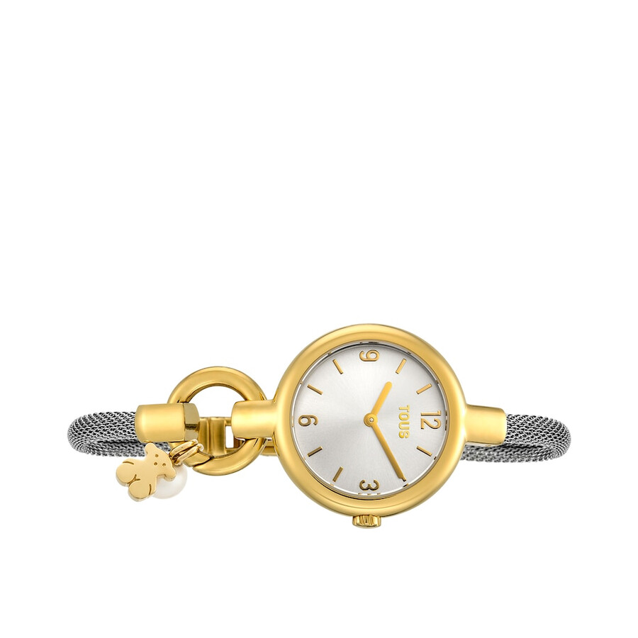 orologio hold charms in acciaio ip color oro con cinturino in acciaio