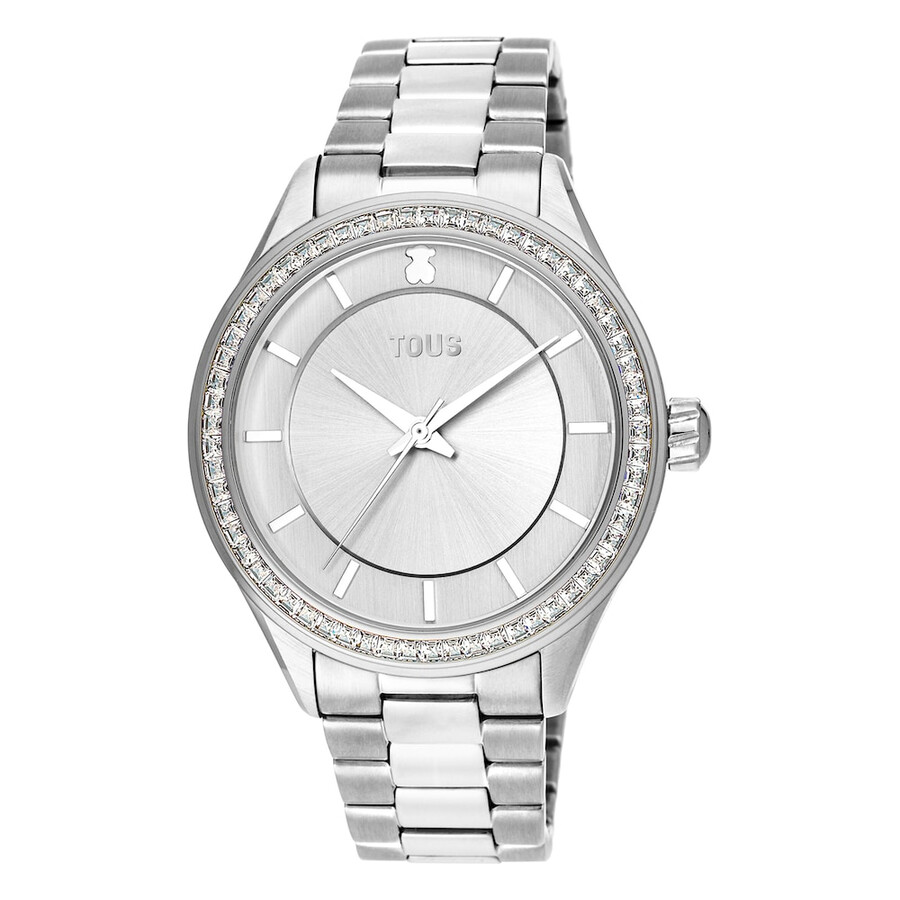 orologio t-shine in acciaio con zirconi cubici