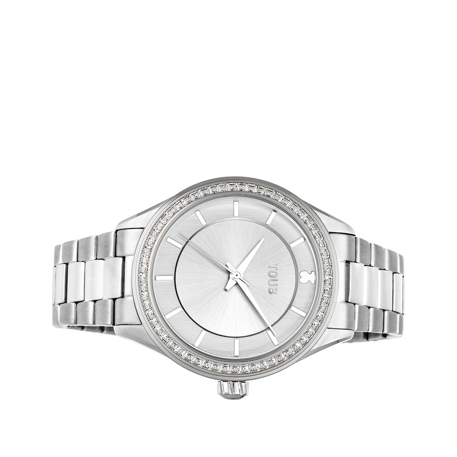 orologio t-shine in acciaio con zirconi cubici