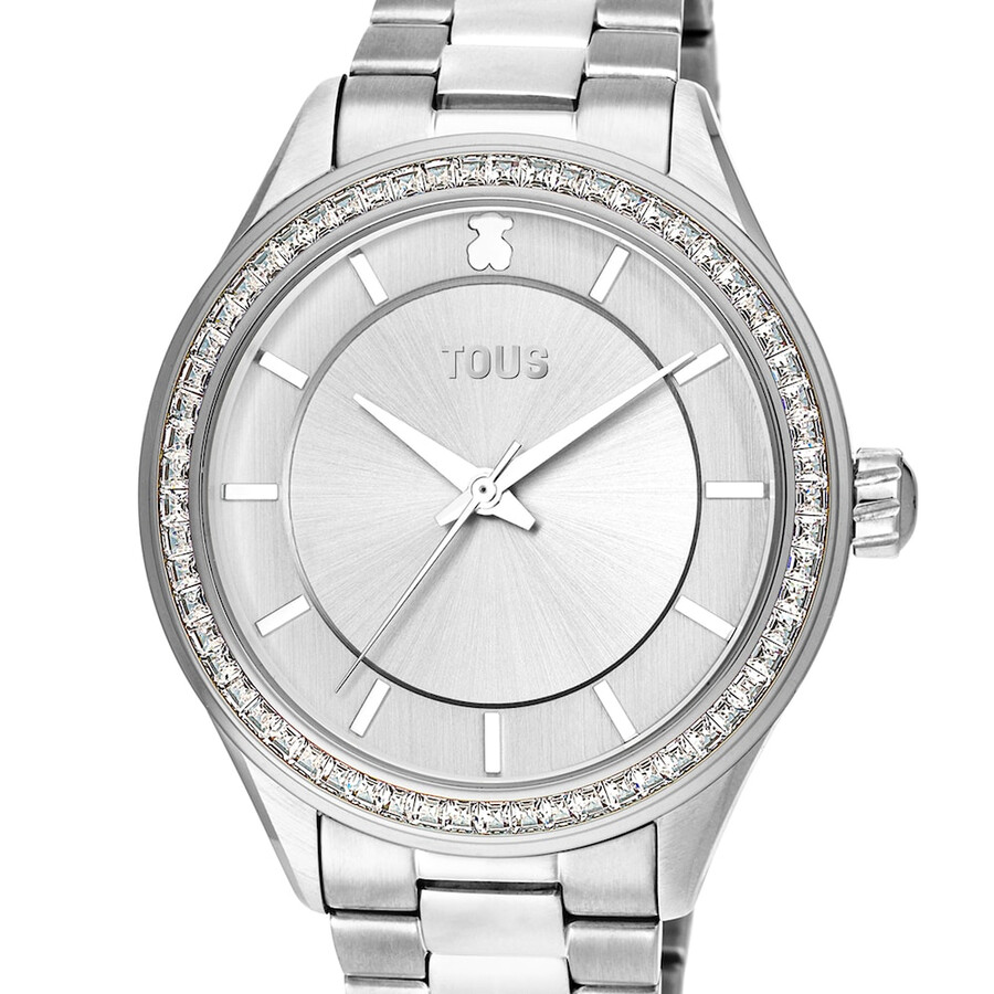 orologio t-shine in acciaio con zirconi cubici