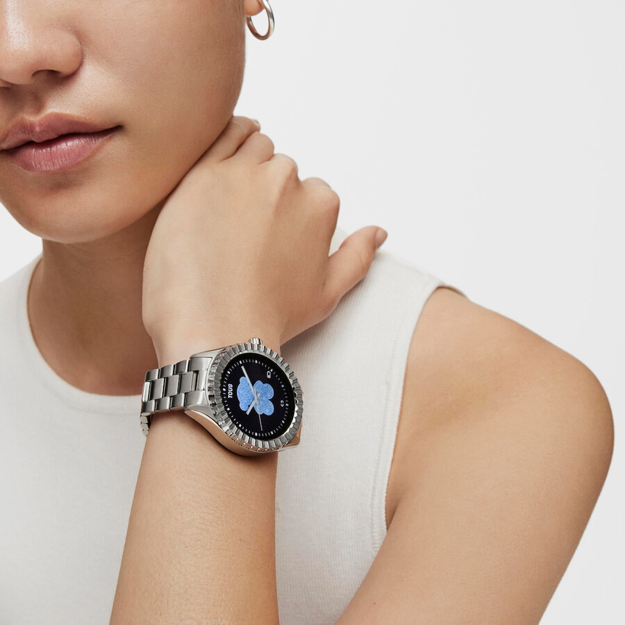 smartwatch t-bear connect con cinturino in acciaio