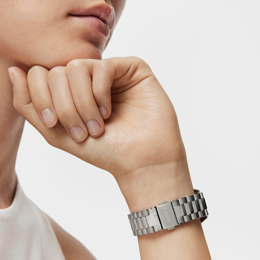 smartwatch t-bear connect con cinturino in acciaio